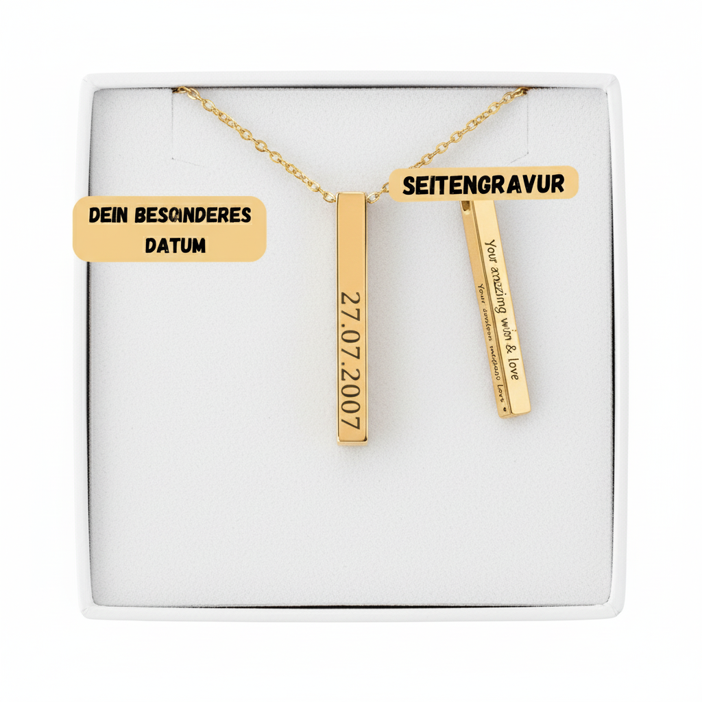 Necklace with personal date