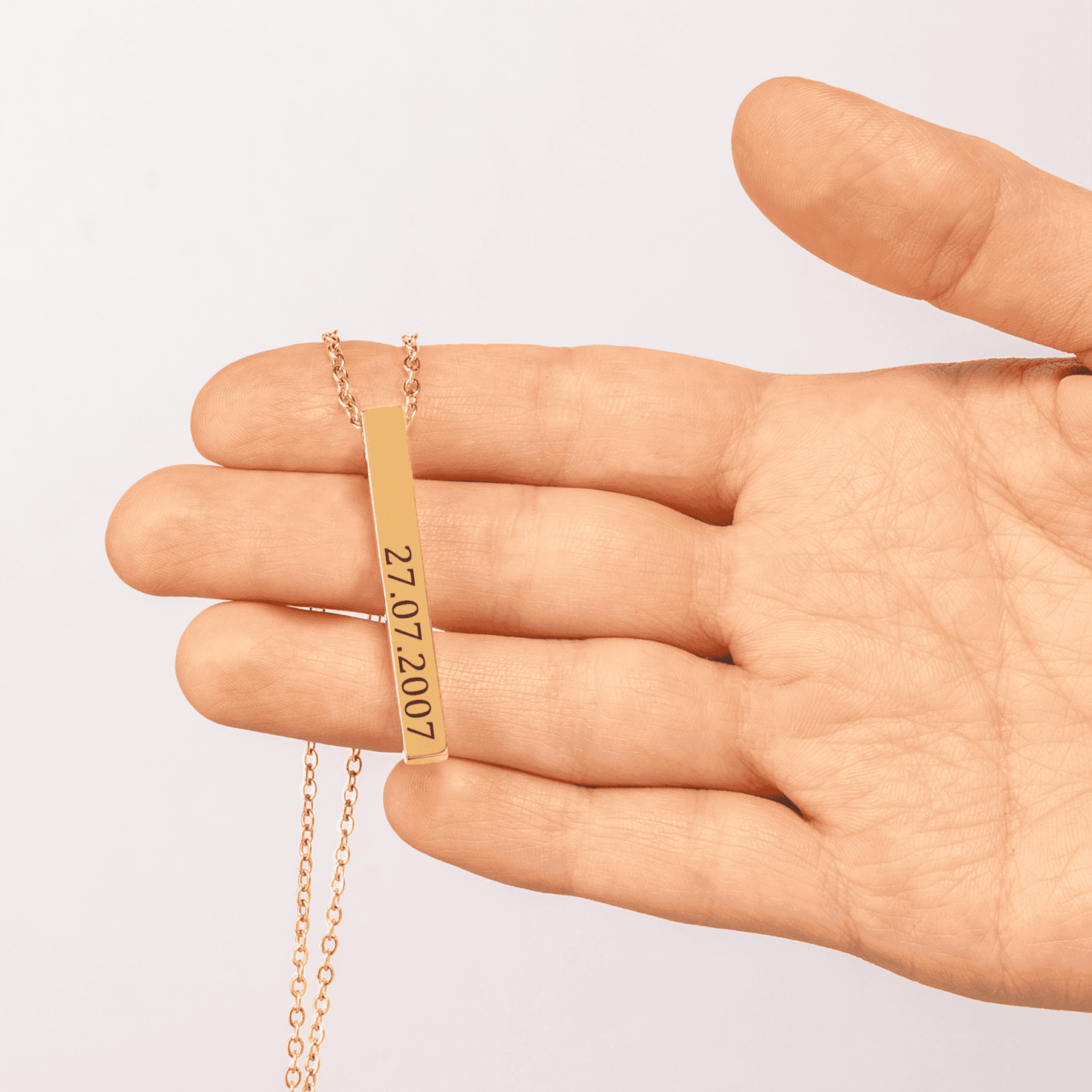 Necklace with personal date