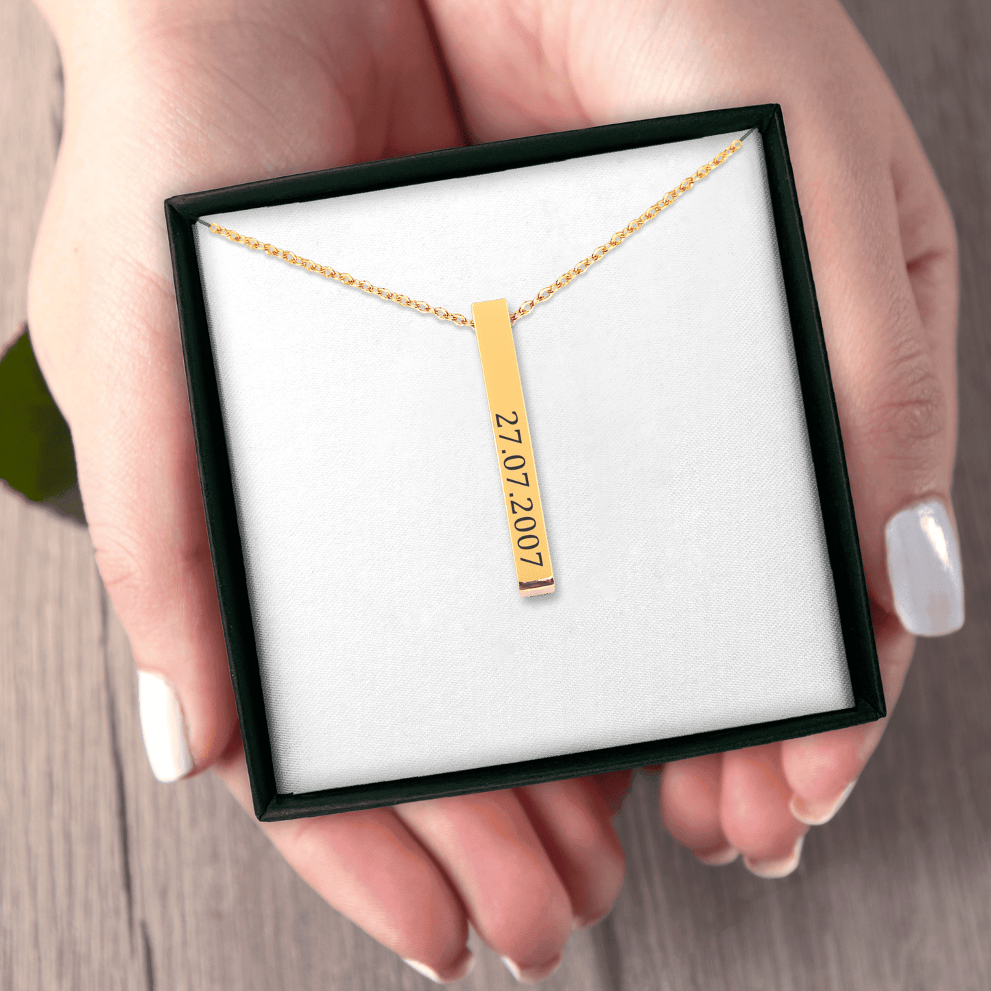 Necklace with personal date